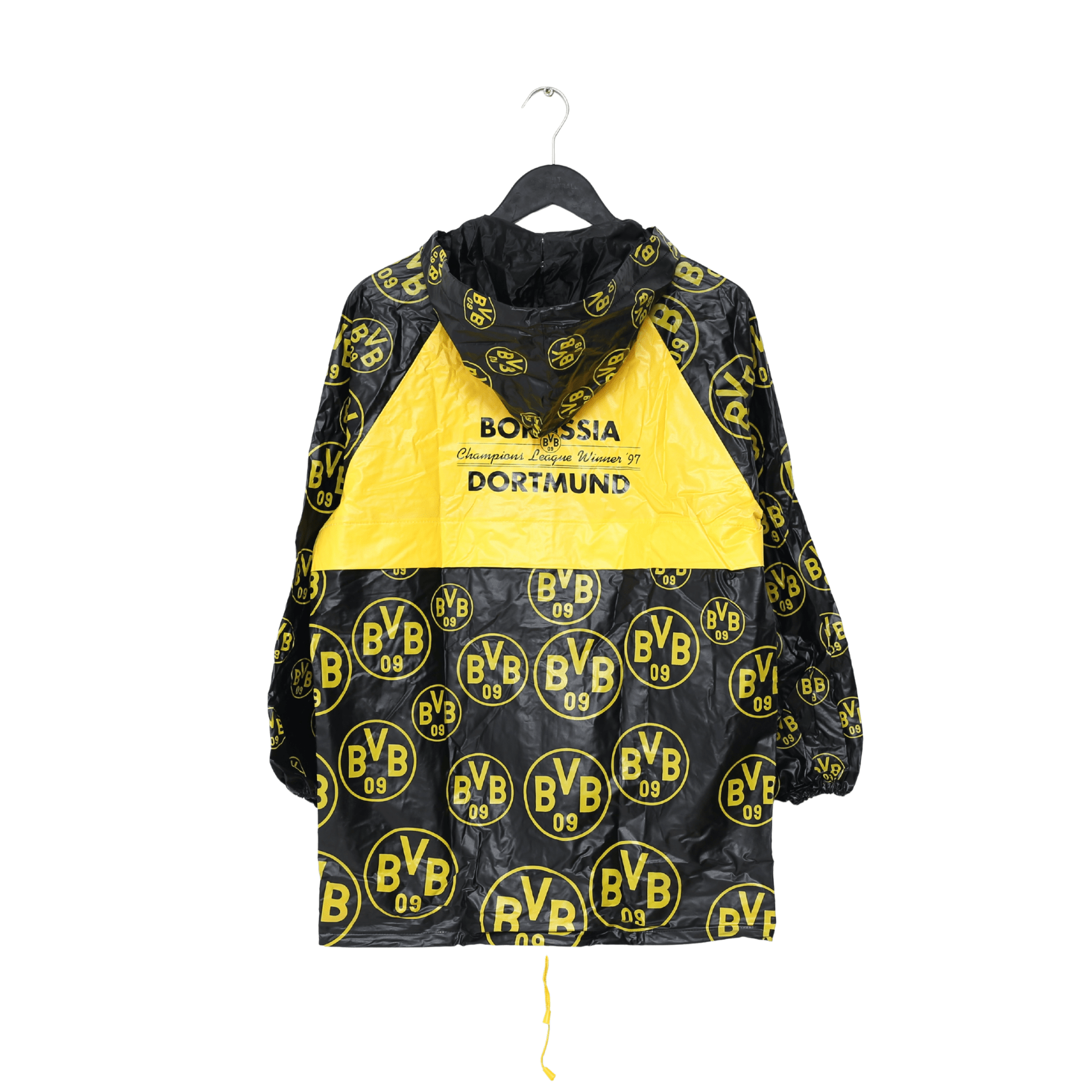 1997 BORUSSIA DORTMUND Vintage Champions League Winners Football Rain Jacket (S) BNWOT
