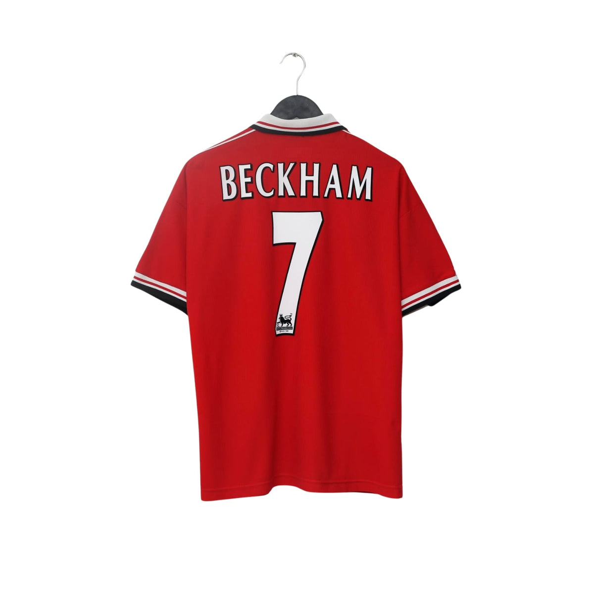 1998/00 Beckham #7 Manchester United Home Football Shirt (L)
