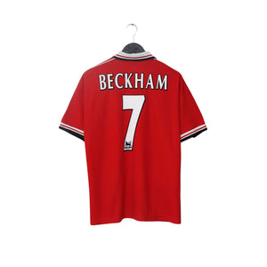1998/00 Beckham #7 Manchester United Home Football Shirt (L)