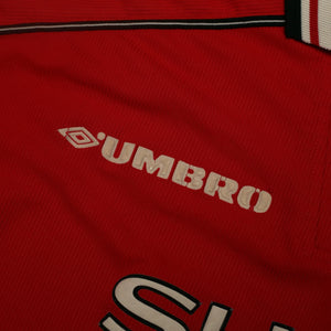 1998/00 Beckham #7 Manchester United Home Football Shirt (L)