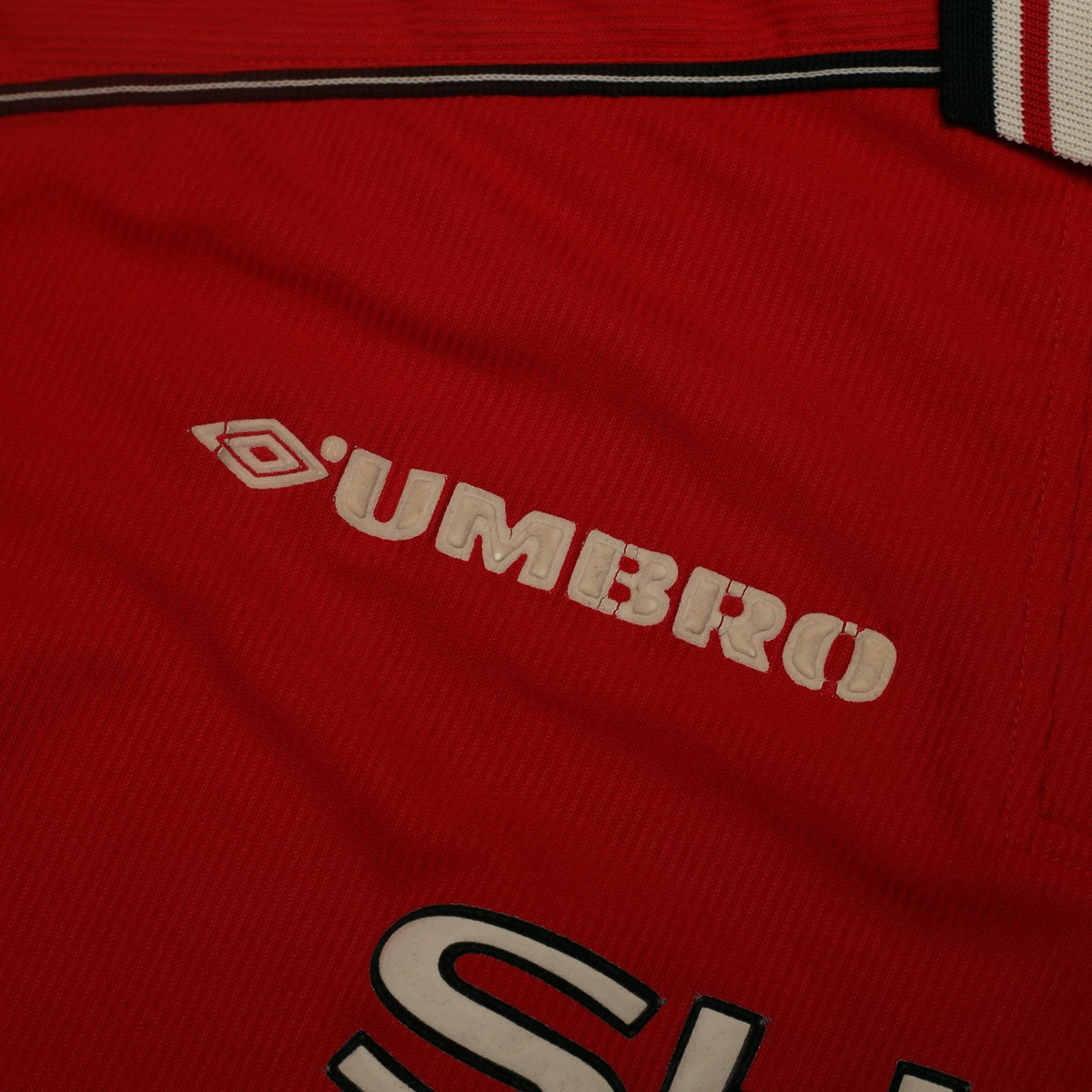 1998/00 Beckham #7 Manchester United Home Football Shirt (L)