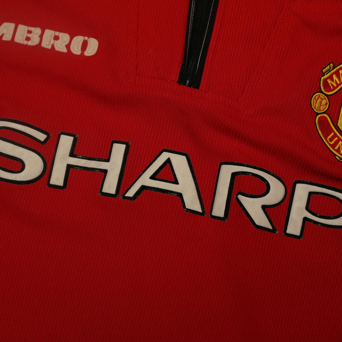 1998/00 Beckham #7 Manchester United Home Football Shirt (L)