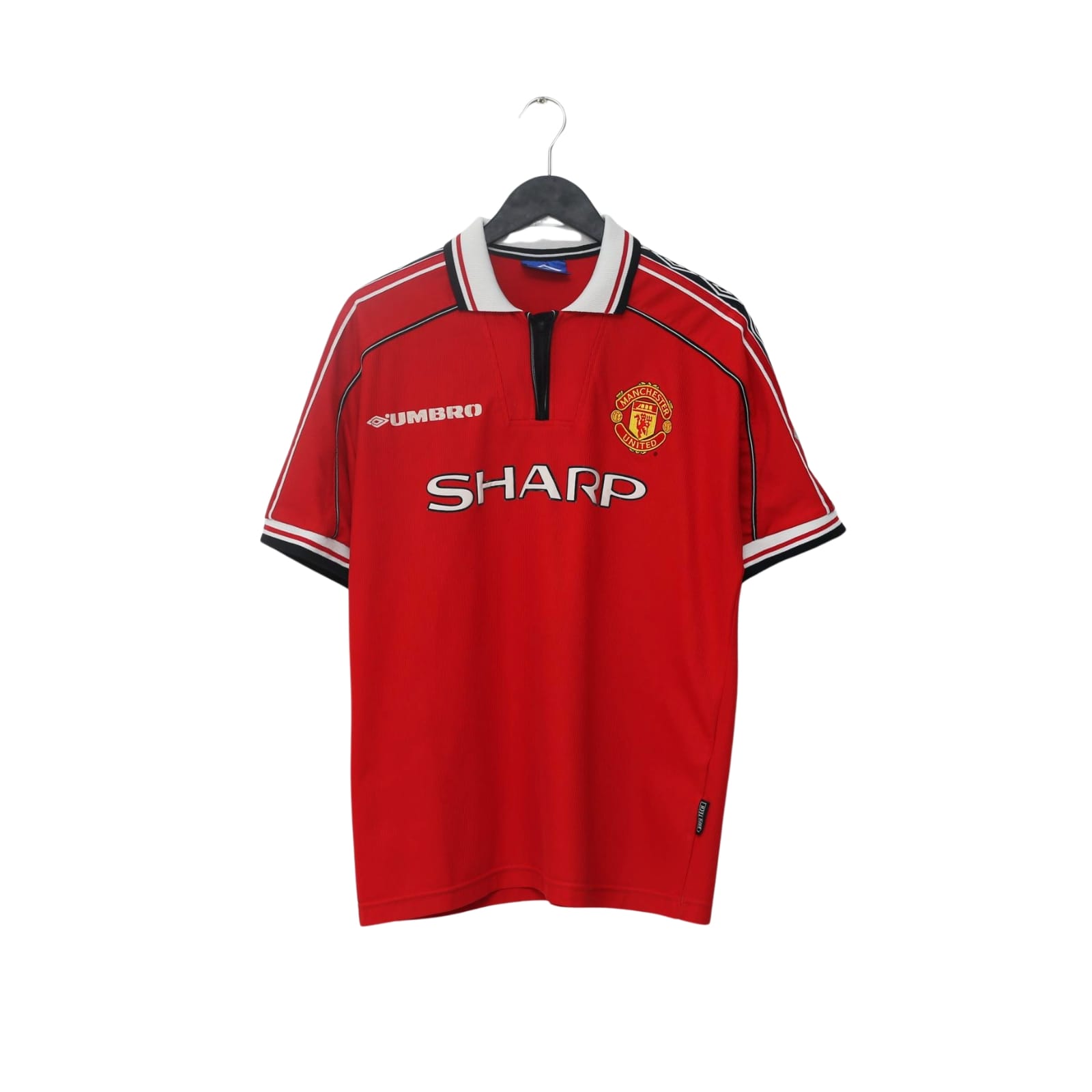 1998/00 Beckham #7 Manchester United Home Football Shirt (L)