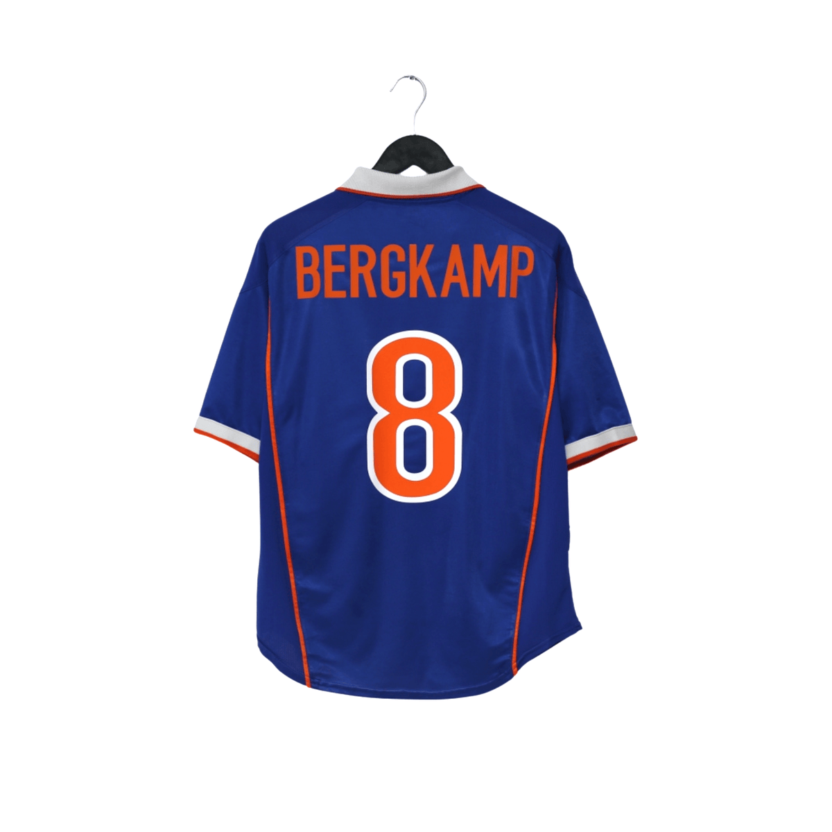 1998/00 Bergkamp #8 Holland Vintage Nike Away Football Shirt (M) Arsenal