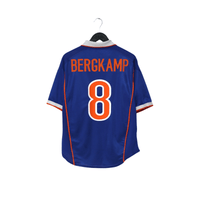 1998/00 Bergkamp #8 Holland Vintage Nike Away Football Shirt (M) Arsenal