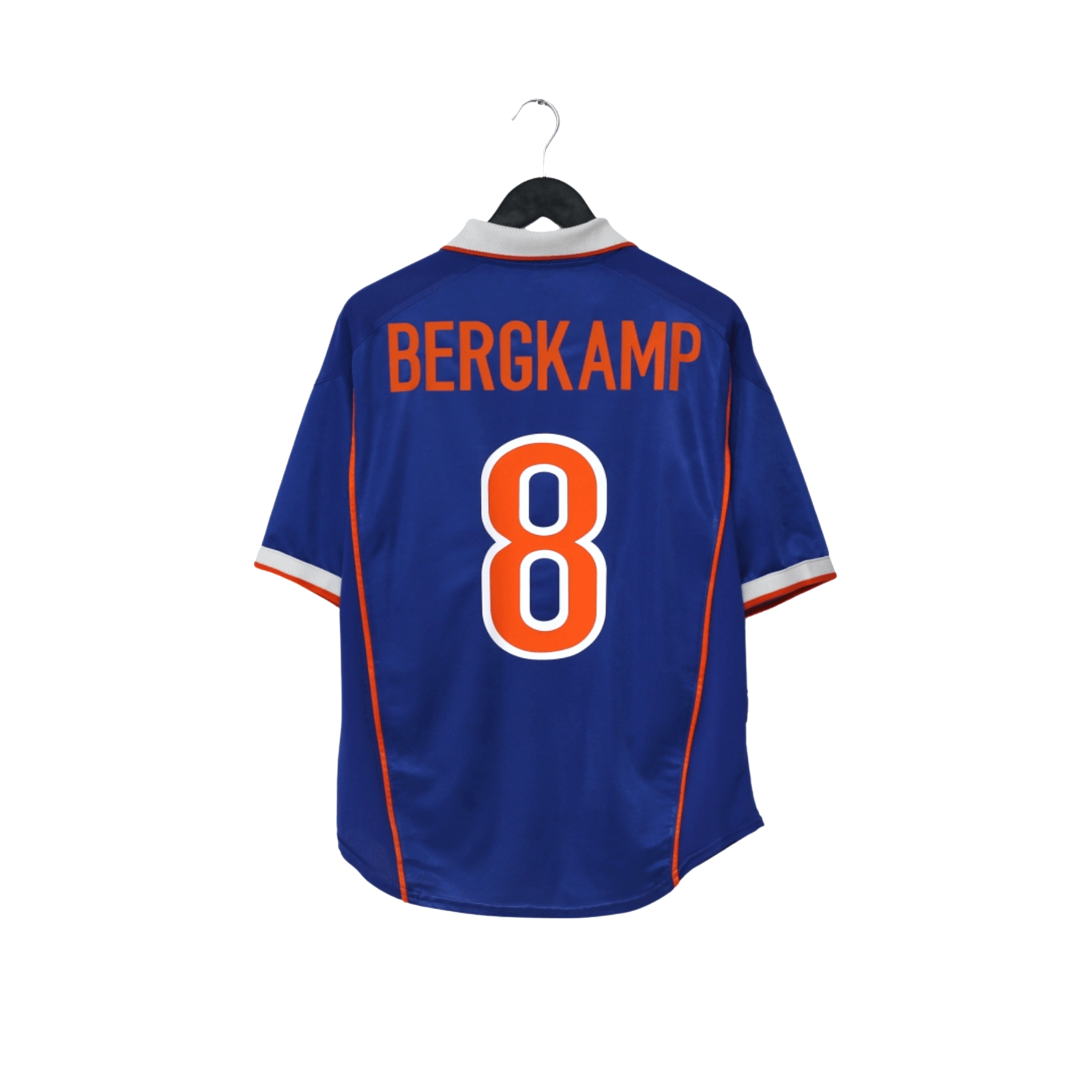 1998/00 Bergkamp #8 Holland Vintage Nike Away Football Shirt (M) Arsenal