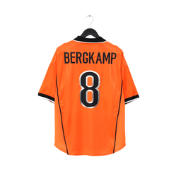 1998/00 BERGKAMP #8 Holland Vintage Nike Home Football Shirt (L) Netherlands