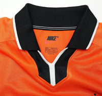 1998/00 BERGKAMP #8 Holland Vintage Nike Home Football Shirt (L) Netherlands