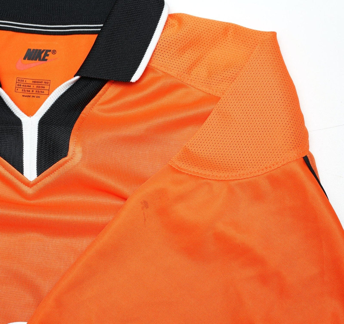 1998/00 BERGKAMP #8 Holland Vintage Nike Home Football Shirt (L) Netherlands