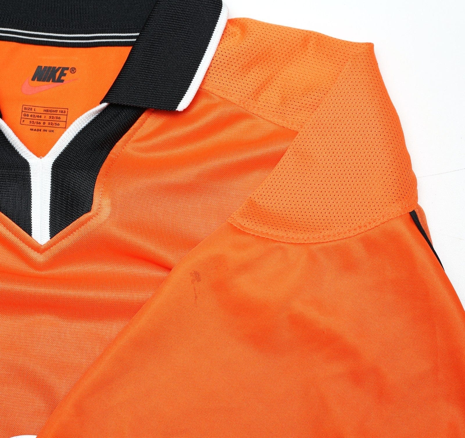 1998/00 BERGKAMP #8 Holland Vintage Nike Home Football Shirt (L) Netherlands