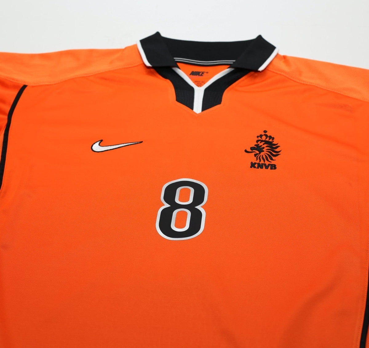 1998/00 BERGKAMP #8 Holland Vintage Nike Home Football Shirt (L) Netherlands