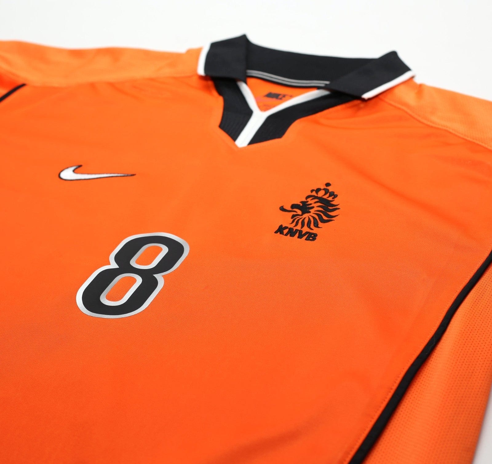 1998/00 BERGKAMP #8 Holland Vintage Nike Home Football Shirt (L) Netherlands
