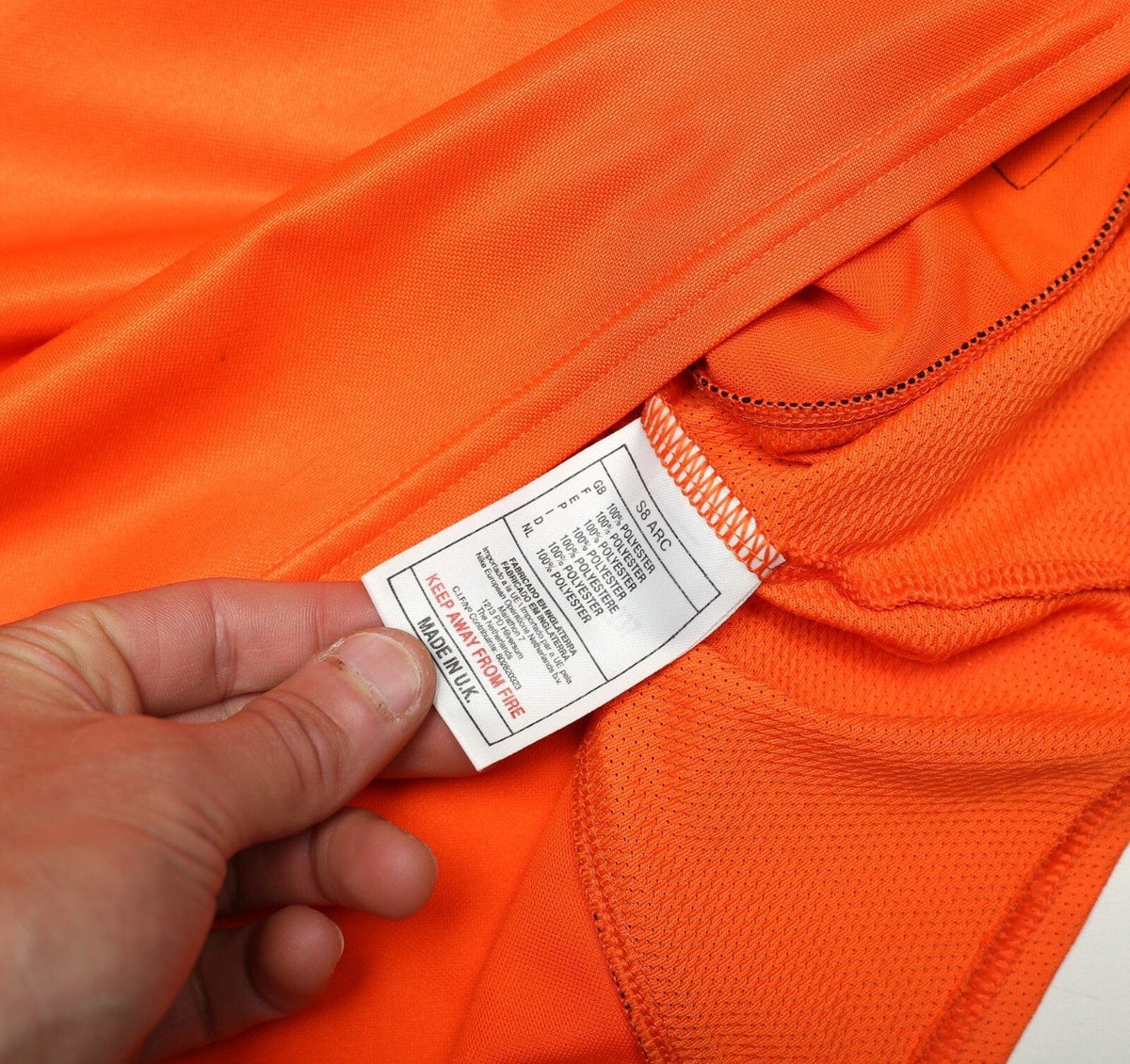 1998/00 BERGKAMP #8 Holland Vintage Nike Home Football Shirt (XL) Arsenal