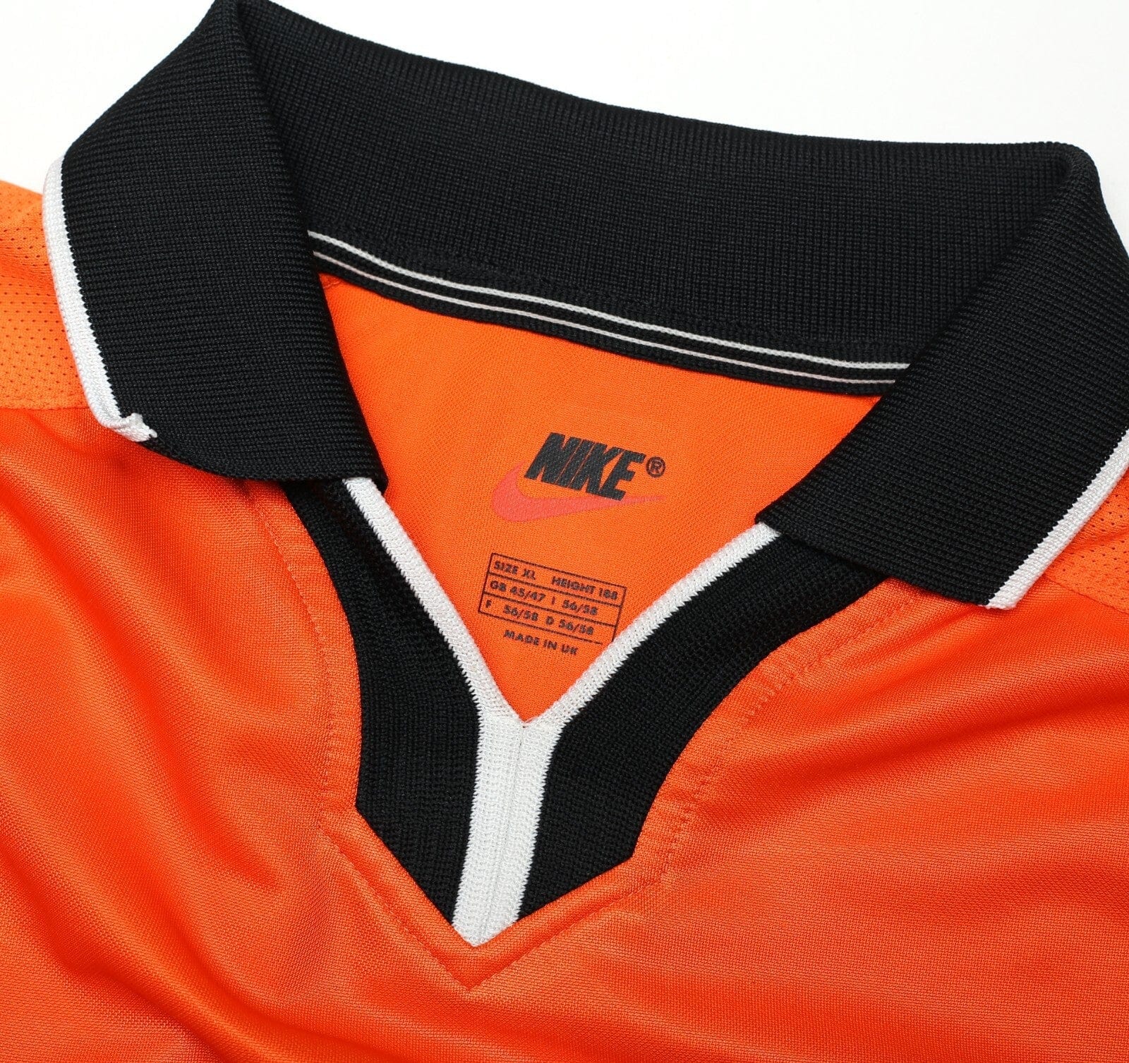 1998/00 BERGKAMP #8 Holland Vintage Nike Home Football Shirt (XL) Arsenal