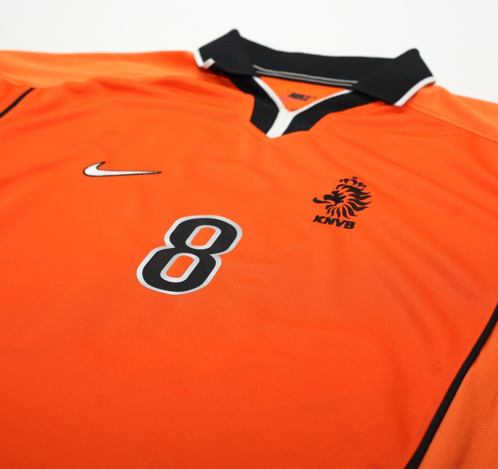 1998/00 BERGKAMP #8 Holland Vintage Nike Home Football Shirt (XL) Arsenal