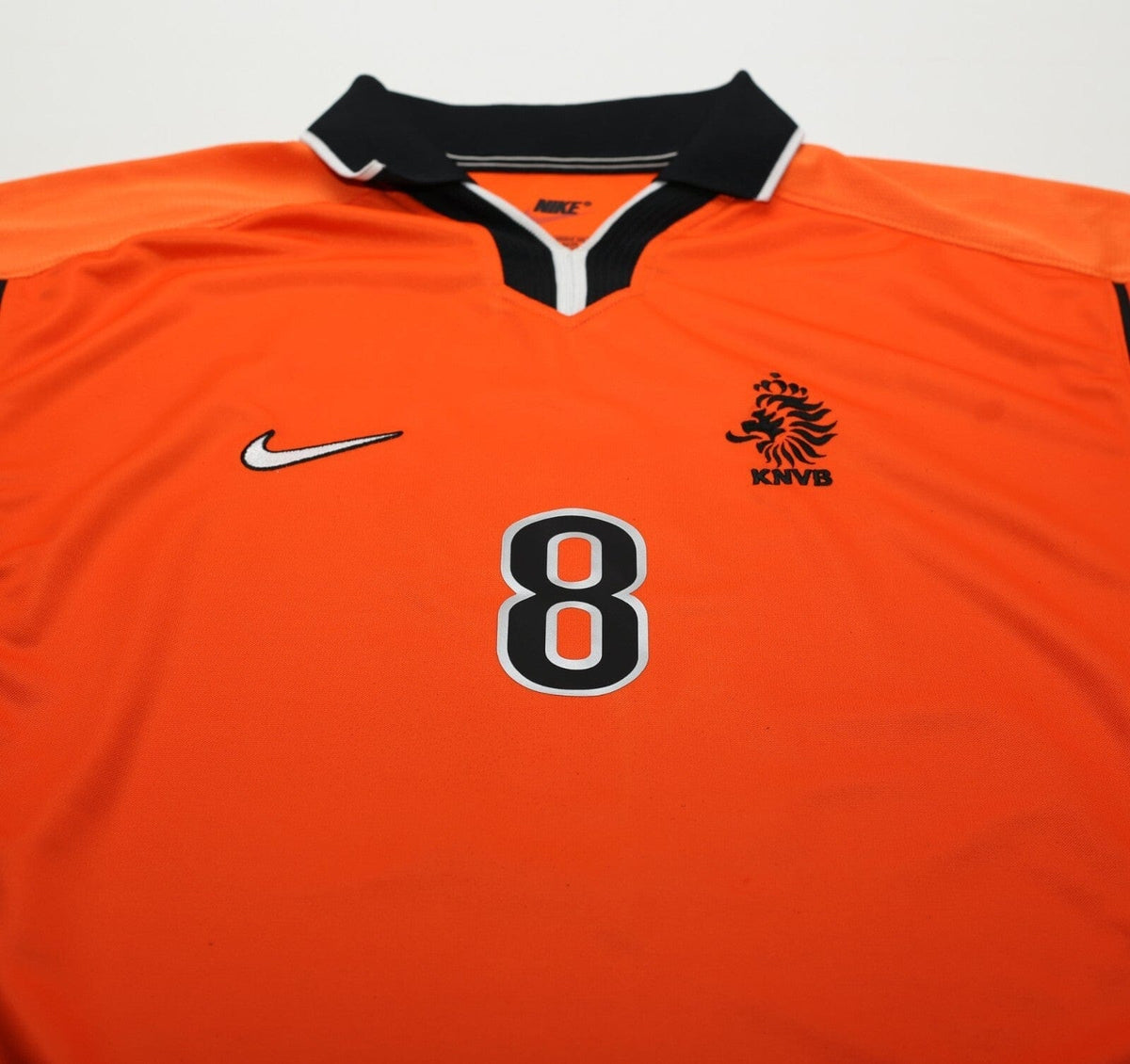 1998/00 BERGKAMP #8 Holland Vintage Nike Home Football Shirt (XL) Arsenal