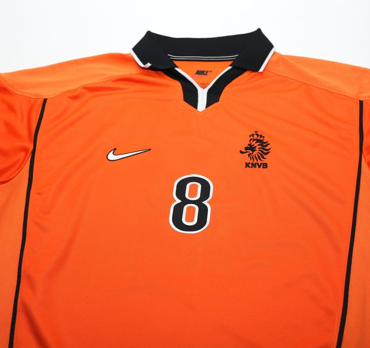 1998/00 BERGKAMP #8 Holland Vintage Nike Home Football Shirt (XL) Arsenal