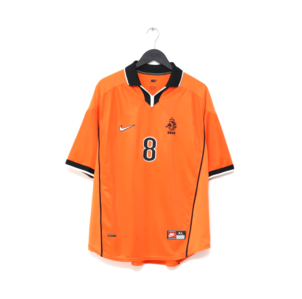 1998/00 BERGKAMP #8 Holland Vintage Nike Home Football Shirt (XL) Arsenal