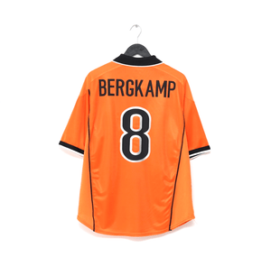 1998/00 BERGKAMP #8 Holland Vintage Nike Home Football Shirt (XL) Arsenal