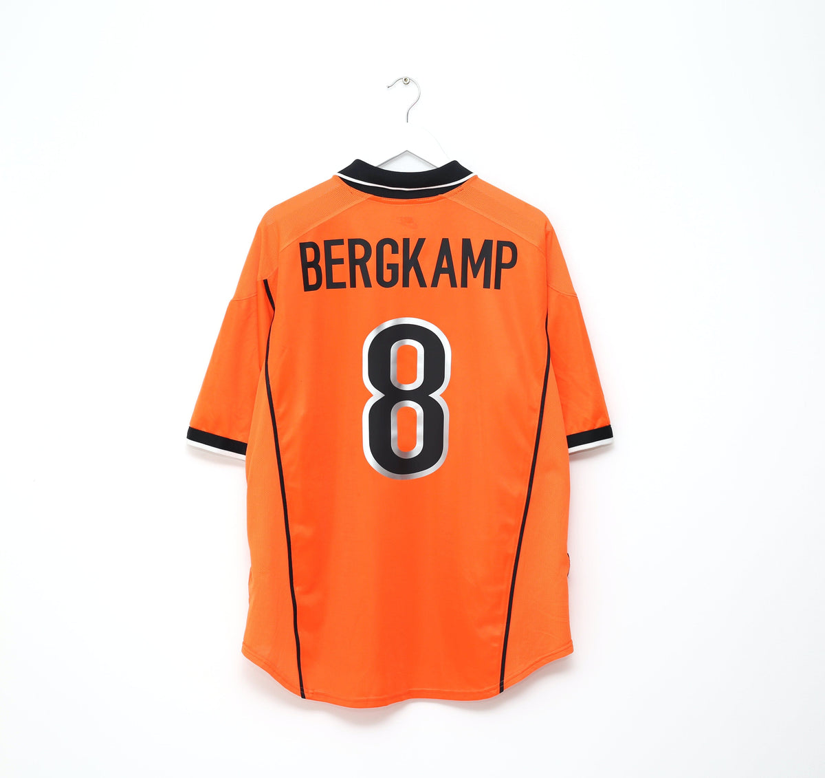 1998/00 BERGKAMP #8 Holland Vintage Nike Home Football Shirt (XL) Arsenal