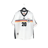 1998/00 Bierhoff #20 Germany Vintage adidas Home Football Shirt (L) WC 98