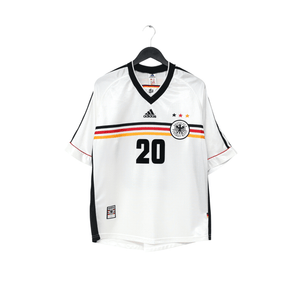 1998/00 Bierhoff #20 Germany Vintage adidas Home Football Shirt (L) WC 98