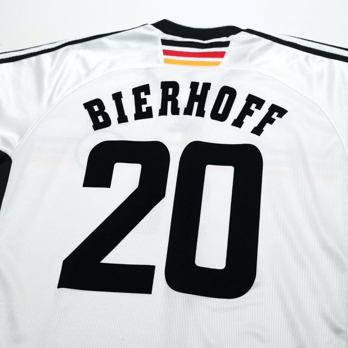 1998/00 Bierhoff #20 Germany Vintage adidas Home Football Shirt (L) WC 98