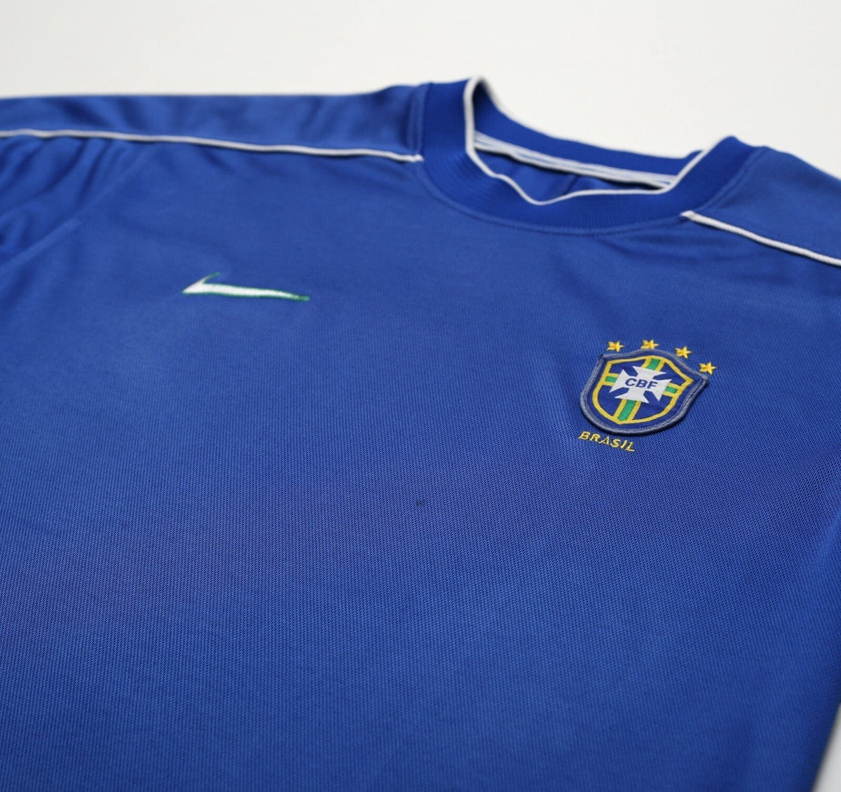 1998/00 BRAZIL Vintage Nike Away Football Shirt (L) WC 98