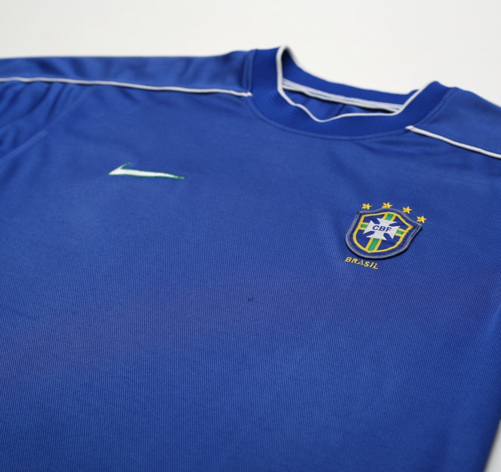 1998/00 BRAZIL Vintage Nike Away Football Shirt (L) WC 98