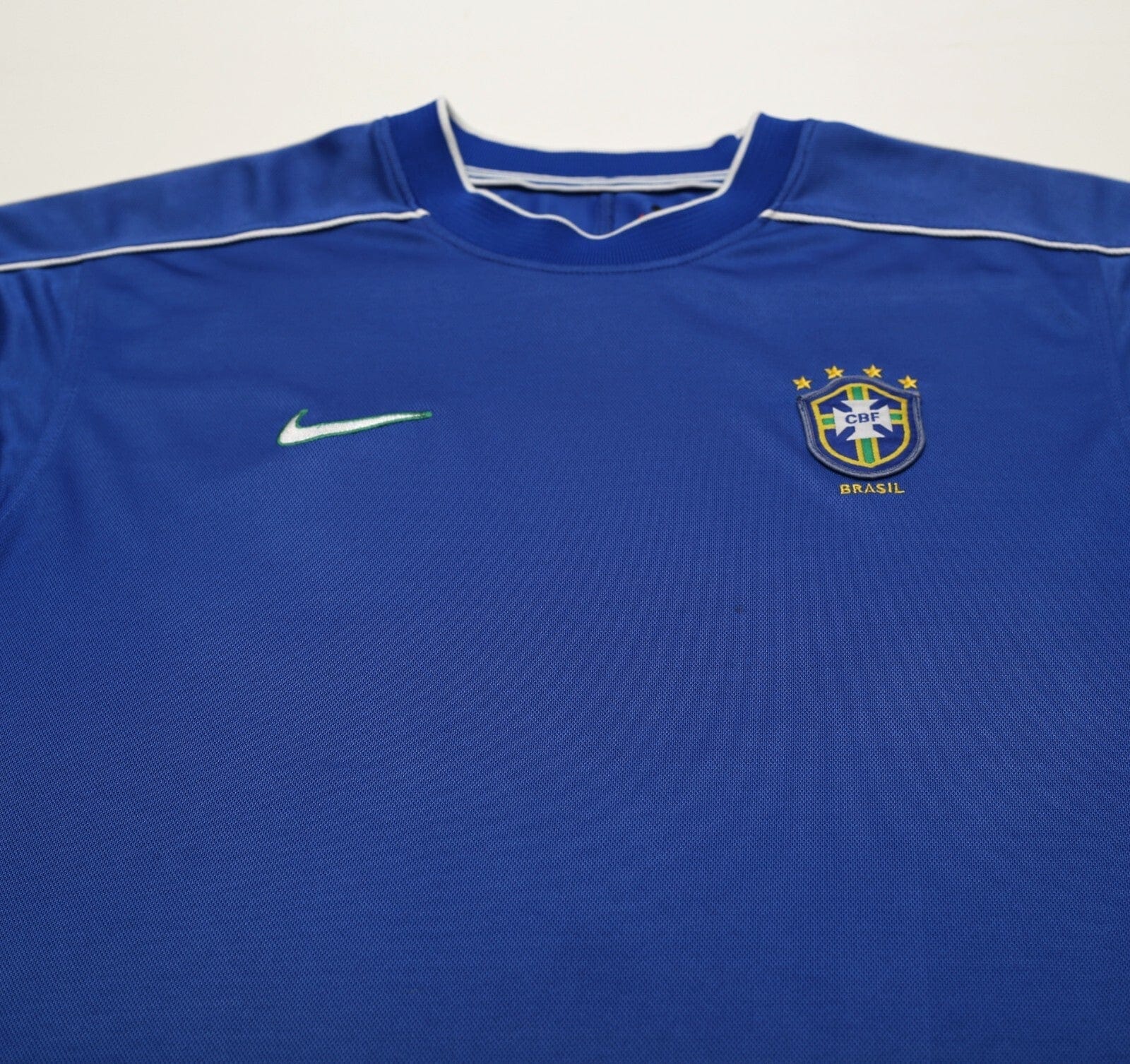 1998/00 BRAZIL Vintage Nike Away Football Shirt (L) WC 98