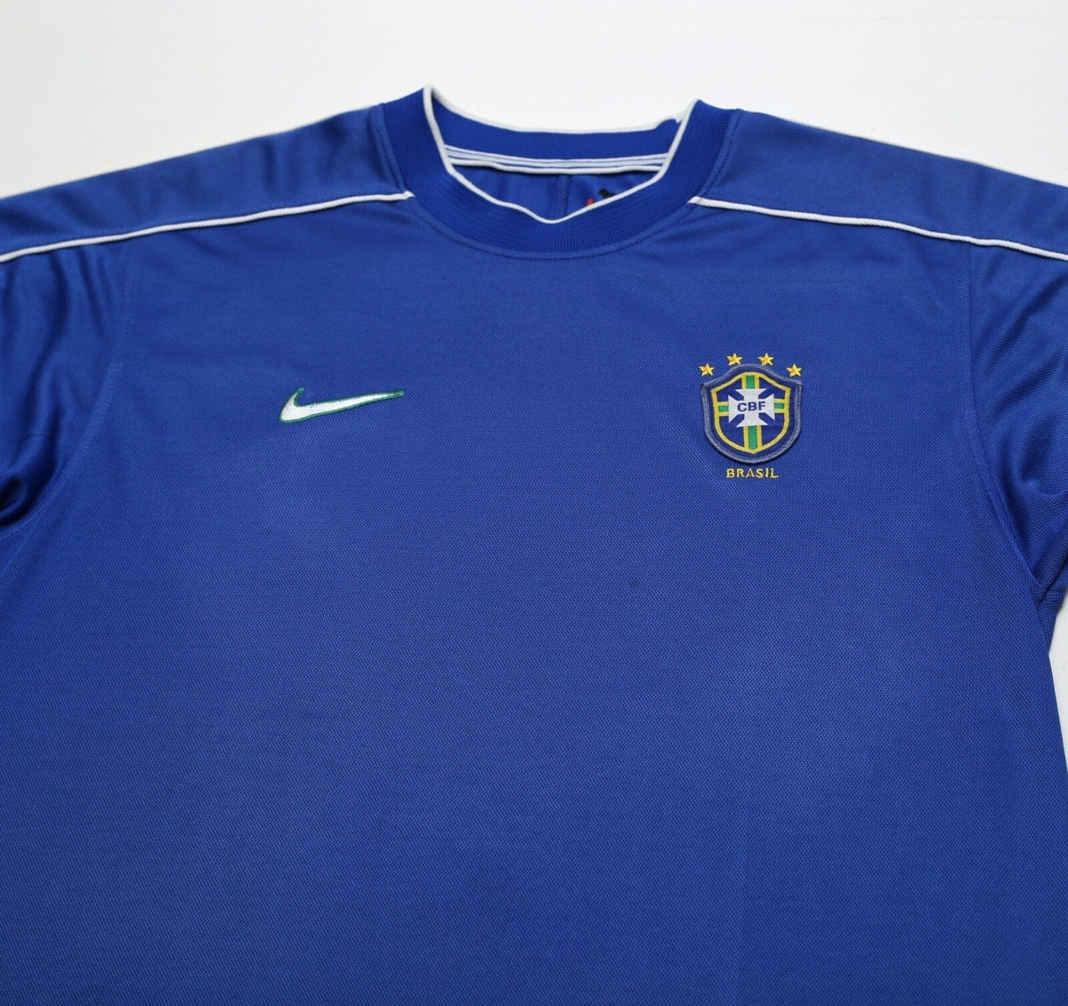 1998/00 BRAZIL Vintage Nike Away Football Shirt (L) WC 98