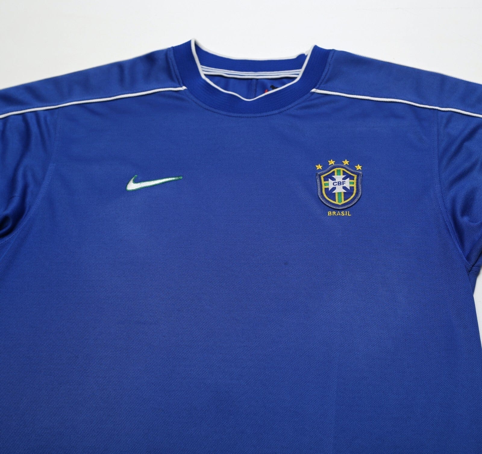 1998/00 BRAZIL Vintage Nike Away Football Shirt (L) WC 98