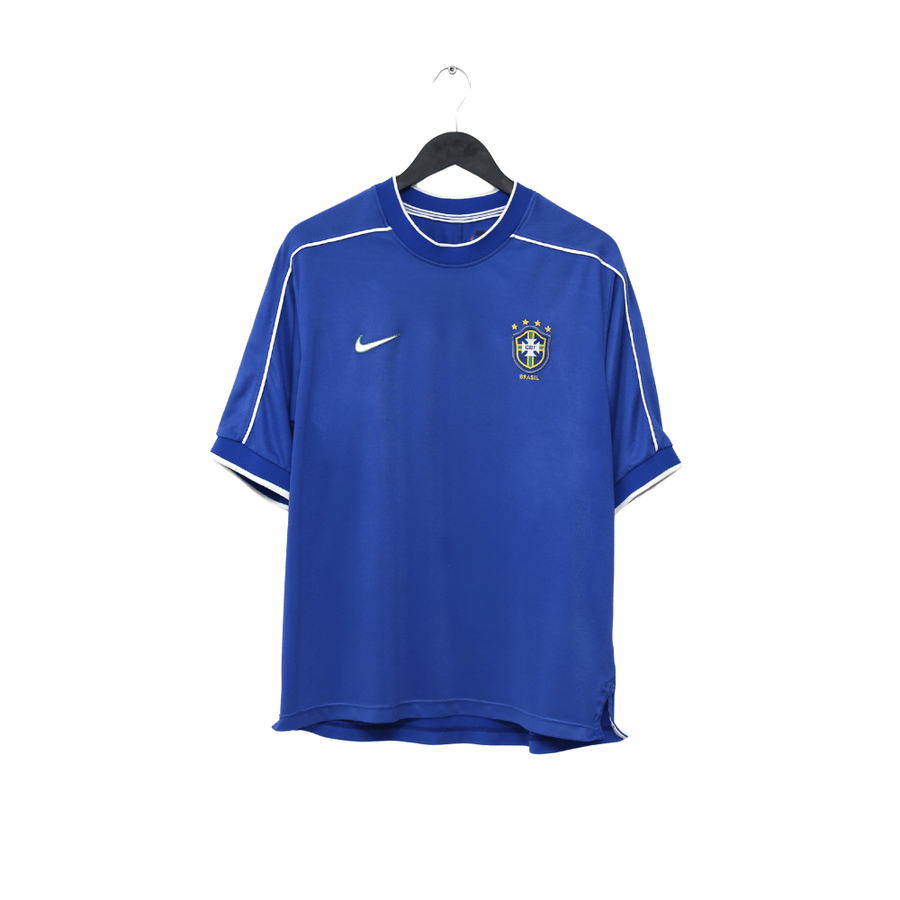 1998/00 BRAZIL Vintage Nike Away Football Shirt (L) WC 98