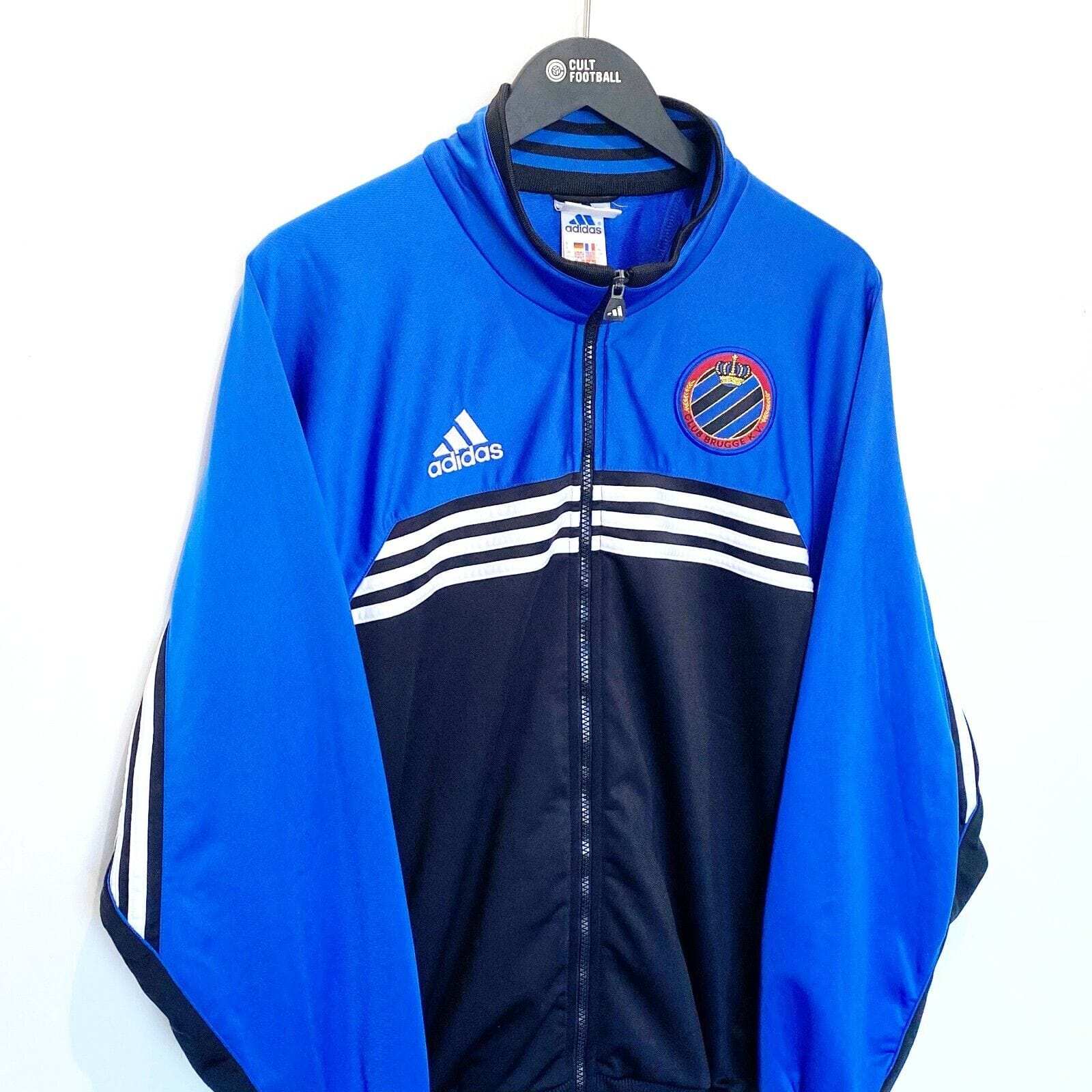 1998/00 CLUB BRUGGE Vintage adidas Football Track Top Jacket (M)