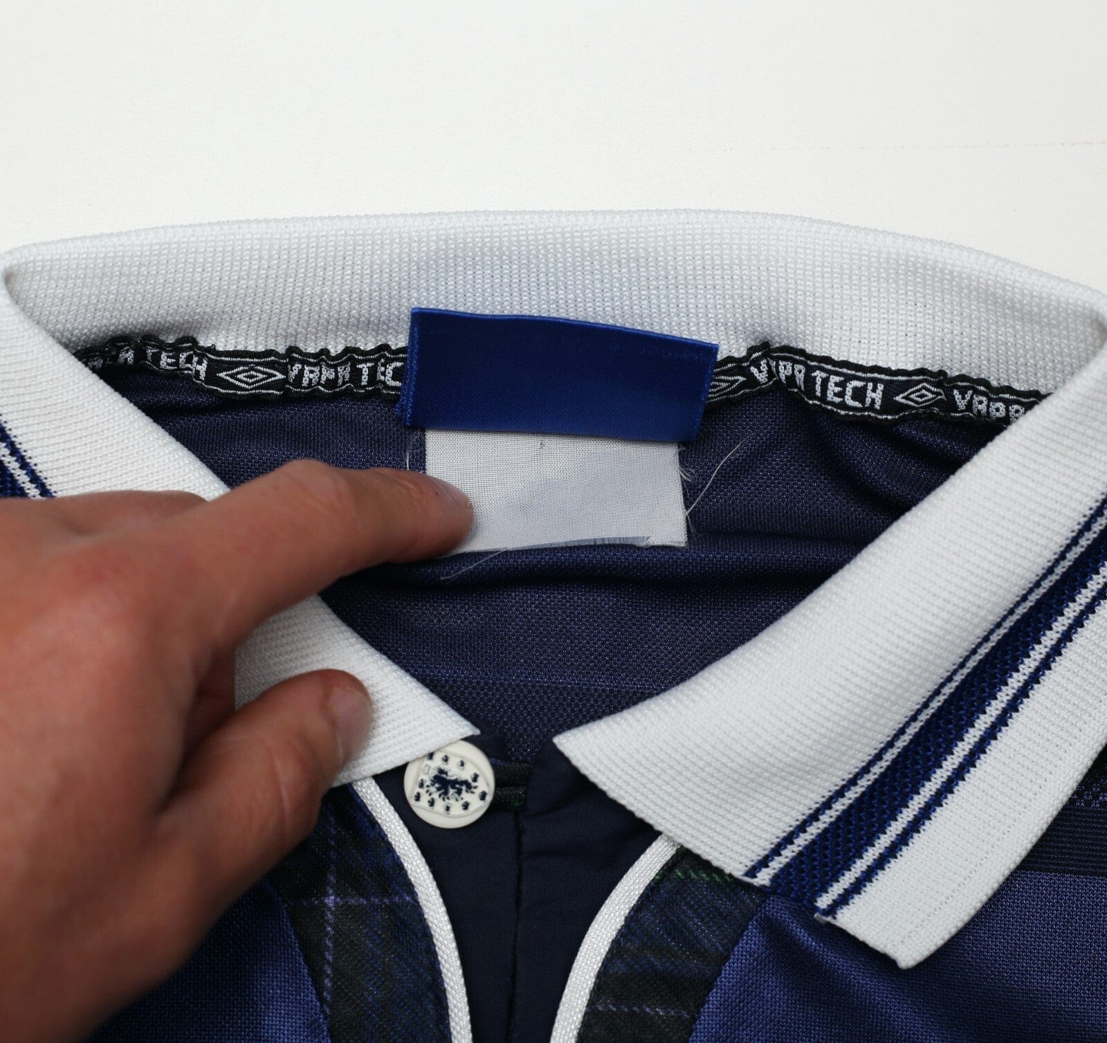 1998/00 COLLINS #11 Scotland Vintage Umbro Home Football Shirt (L) 1998 WC