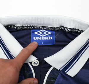 1998/00 COLLINS #11 Scotland Vintage Umbro Home Football Shirt (L) 1998 WC