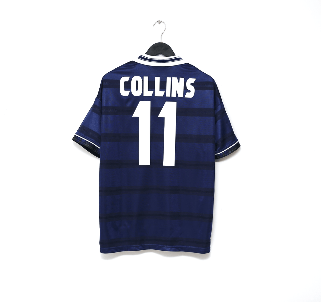 1998/00 COLLINS #11 Scotland Vintage Umbro Home Football Shirt (L) 1998 WC