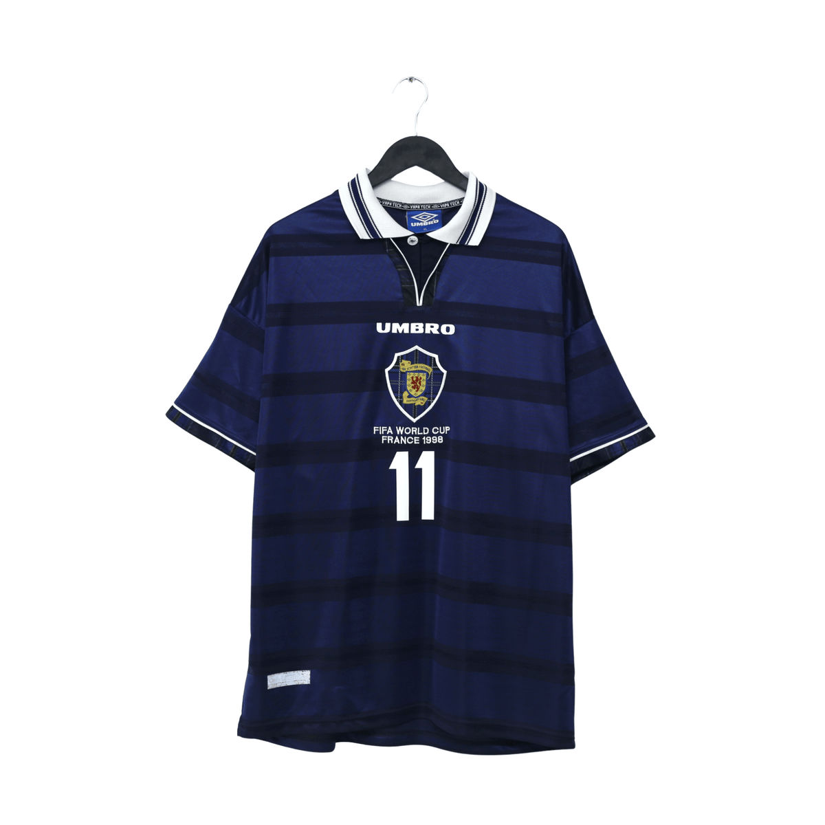 1998/00 Collins #11 Scotland Vintage Umbro Home Football Shirt (XL) 1998 WC