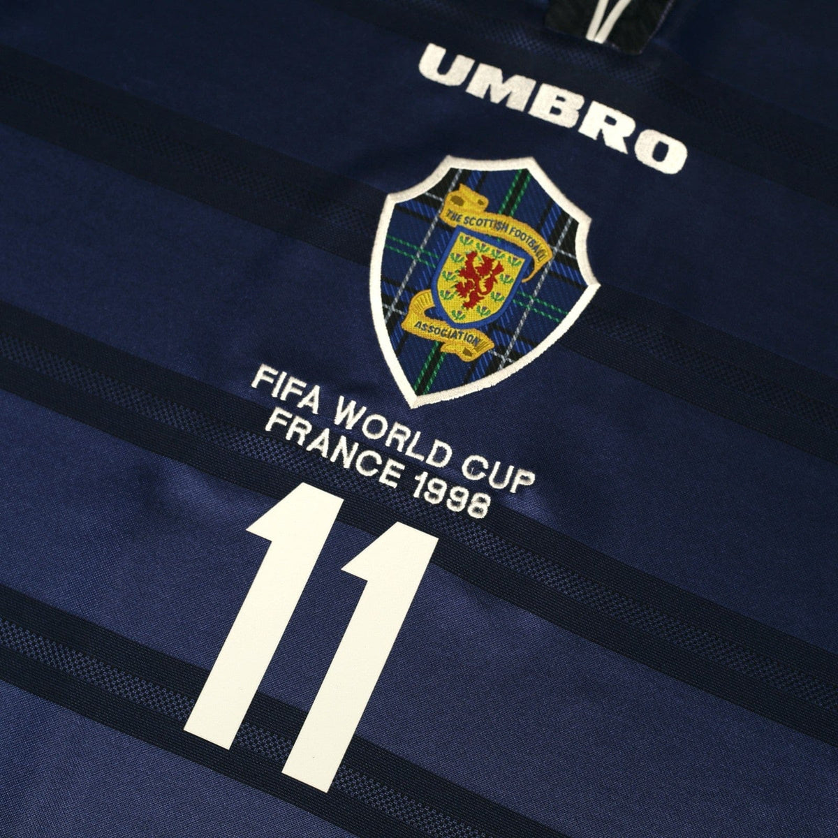 1998/00 Collins #11 Scotland Vintage Umbro Home Football Shirt (XL) 1998 WC