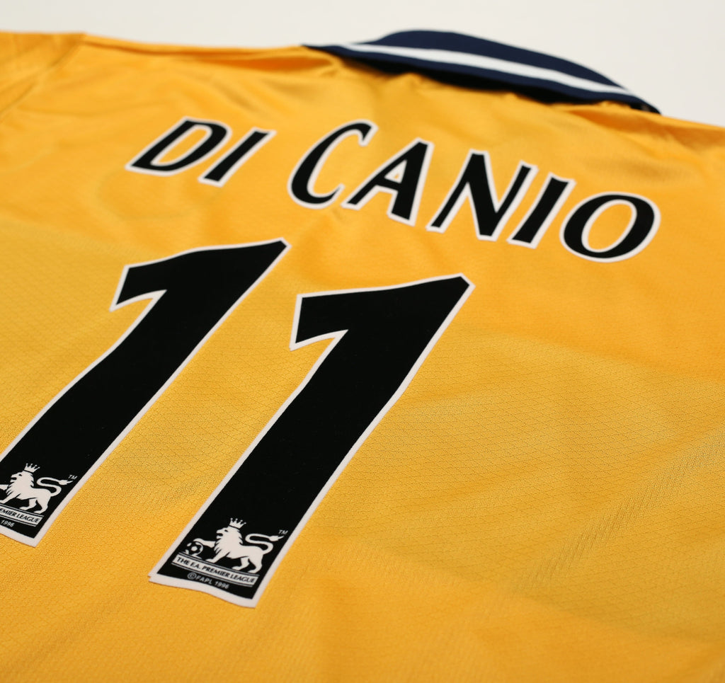 1998/00 DI CANIO #11 Sheffield Wednesday Vintage Away Football Shirt (M)