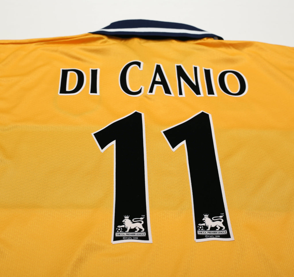 1998/00 DI CANIO #11 Sheffield Wednesday Vintage Away Football Shirt (M)