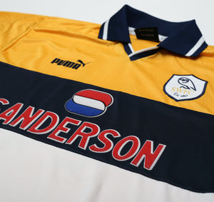1998/00 DI CANIO #11 Sheffield Wednesday Vintage Away Football Shirt (M)