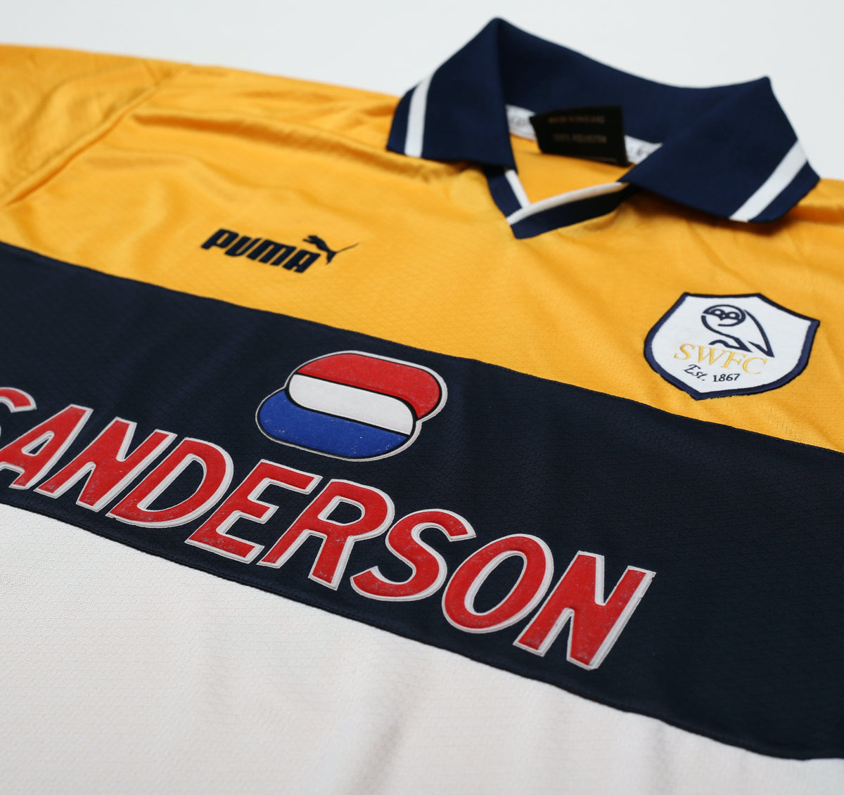 1998/00 DI CANIO #11 Sheffield Wednesday Vintage Away Football Shirt (M)