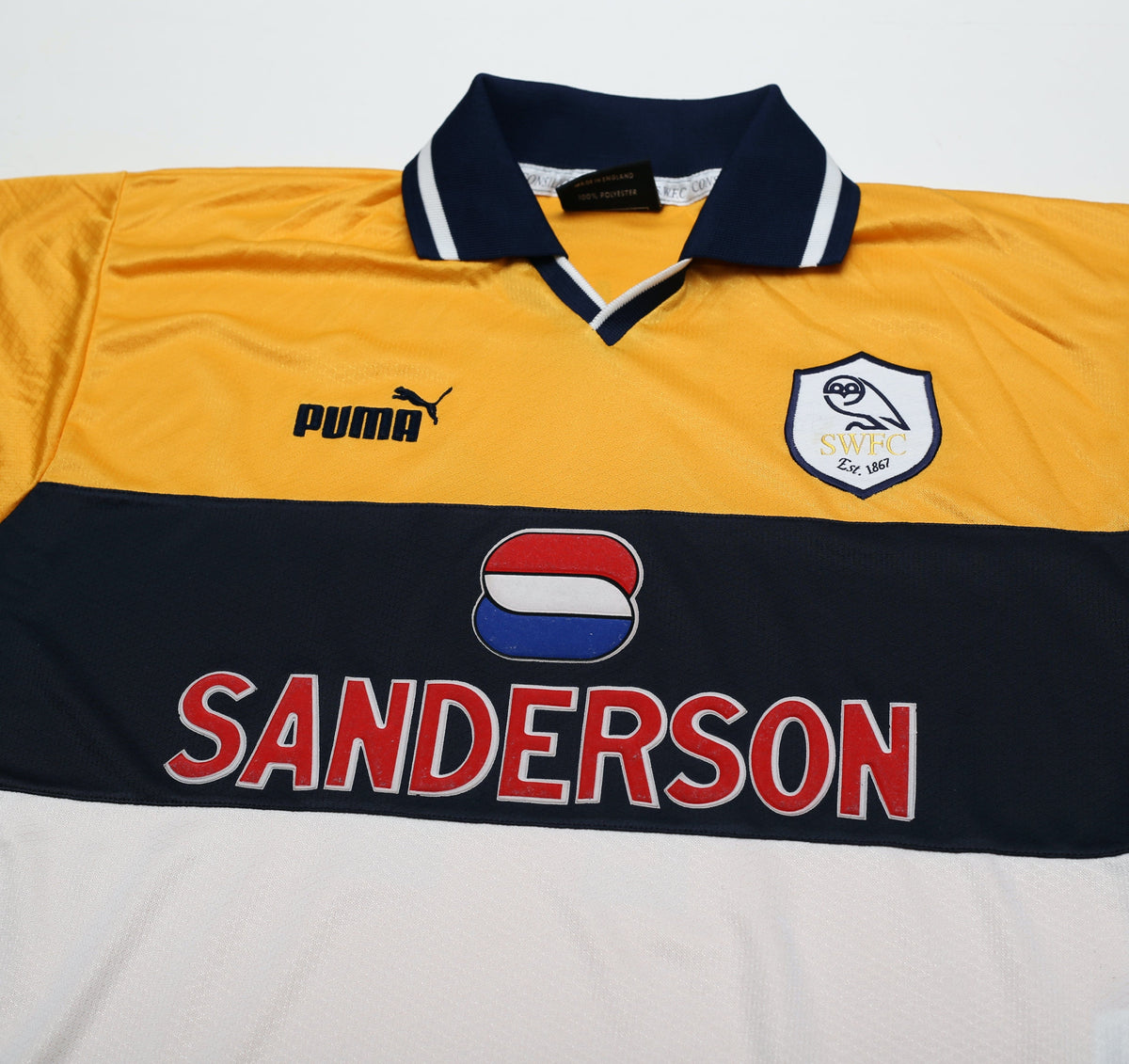 1998/00 DI CANIO #11 Sheffield Wednesday Vintage Away Football Shirt (M)