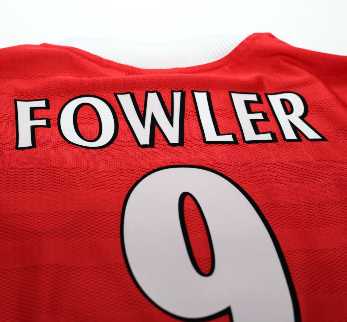 1998/00 FOWLER #9 Liverpool Vintage Reebok Home Football Shirt Jersey (L)