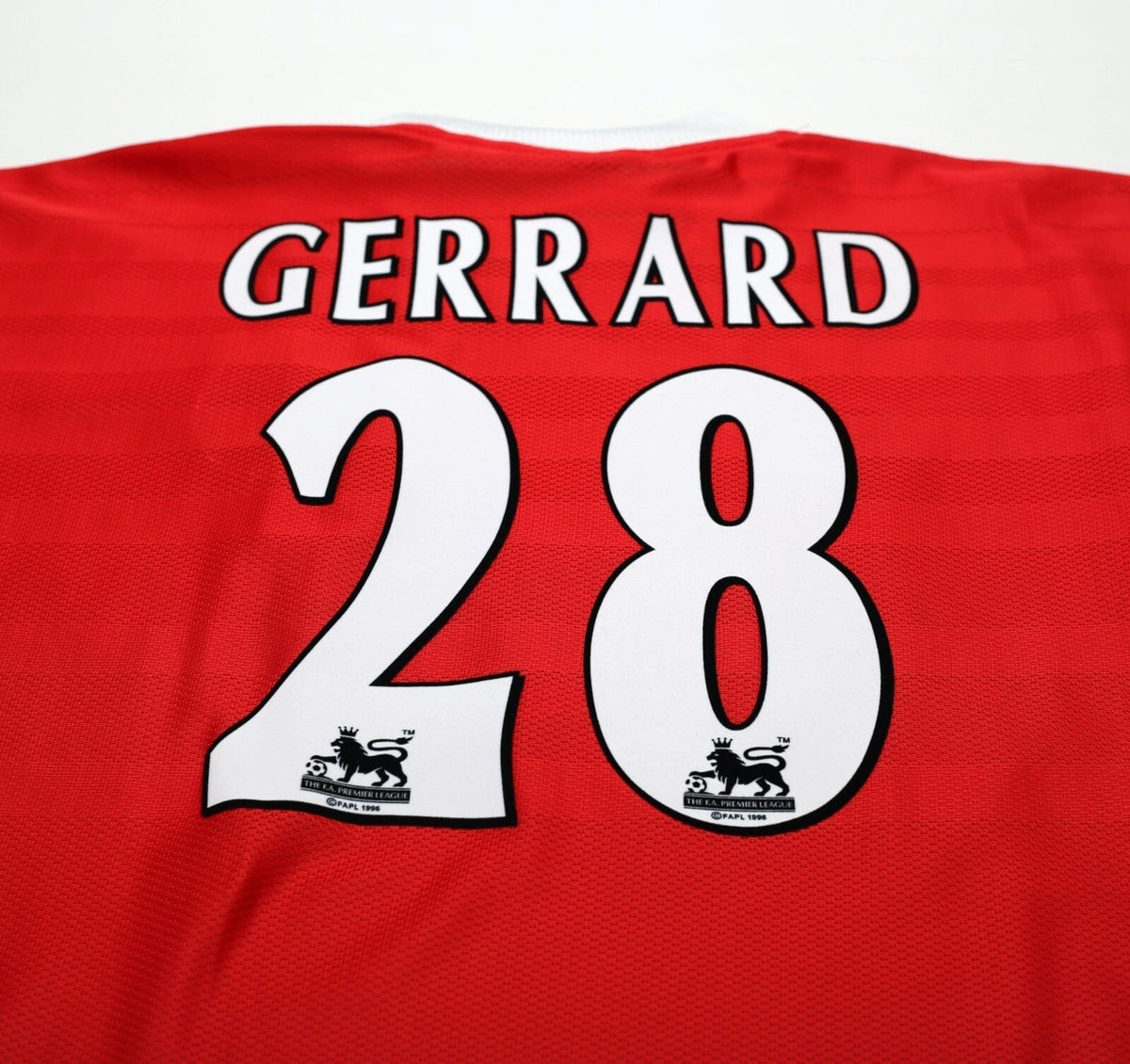 1998/00 GERRARD #28 Liverpool Vintage Reebok Home Football Shirt (L) 42/44
