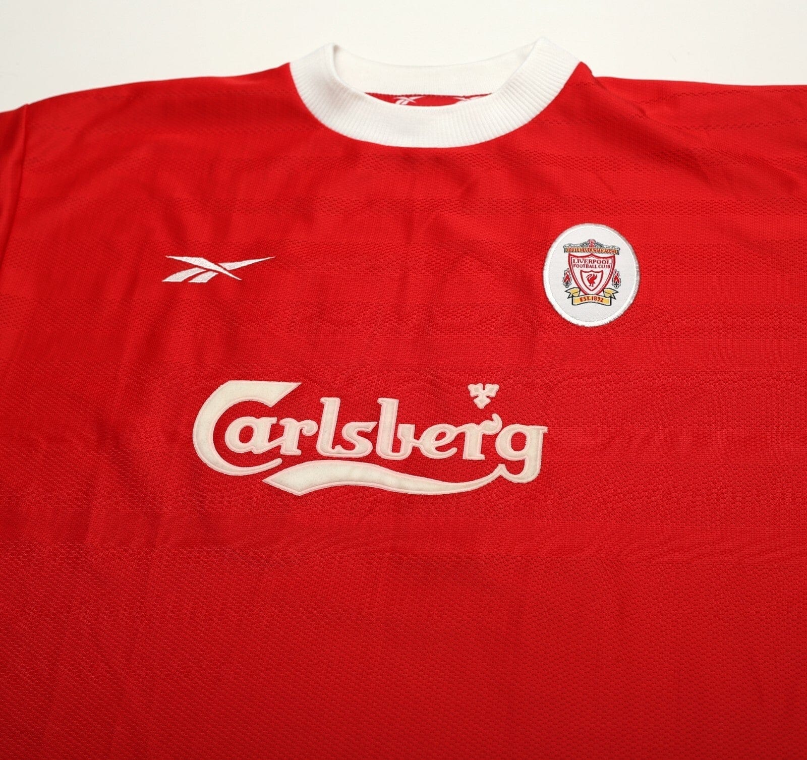 1998/00 GERRARD #28 Liverpool Vintage Reebok Home Football Shirt (L) 42/44