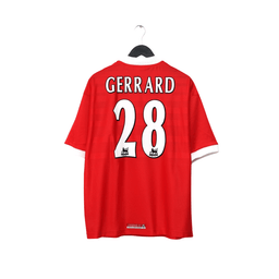 1998/00 GERRARD #28 Liverpool Vintage Reebok Home Football Shirt (L) 42/44