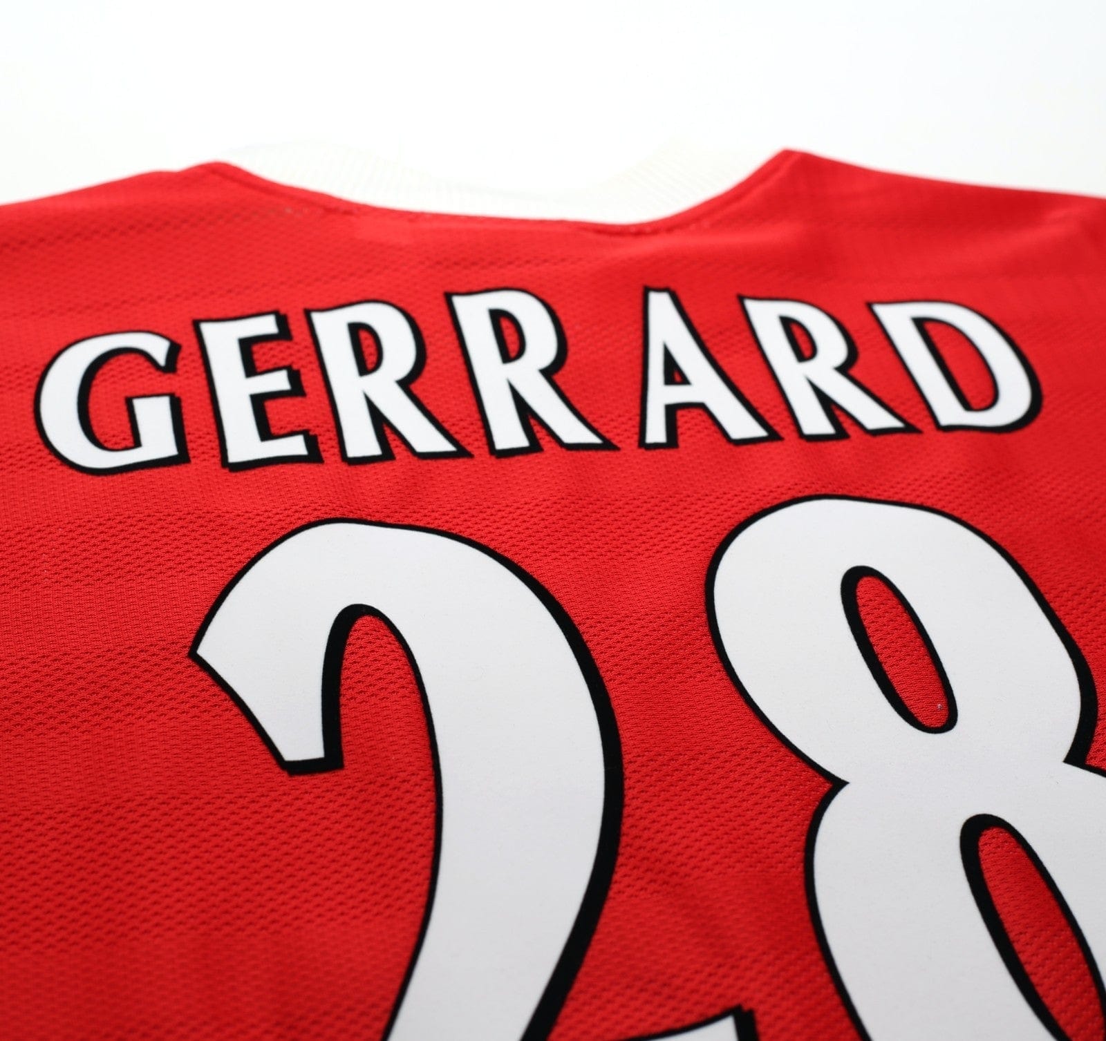 1998/00 GERRARD #28 Liverpool Vintage Reebok Home Football Shirt (L) 42/44