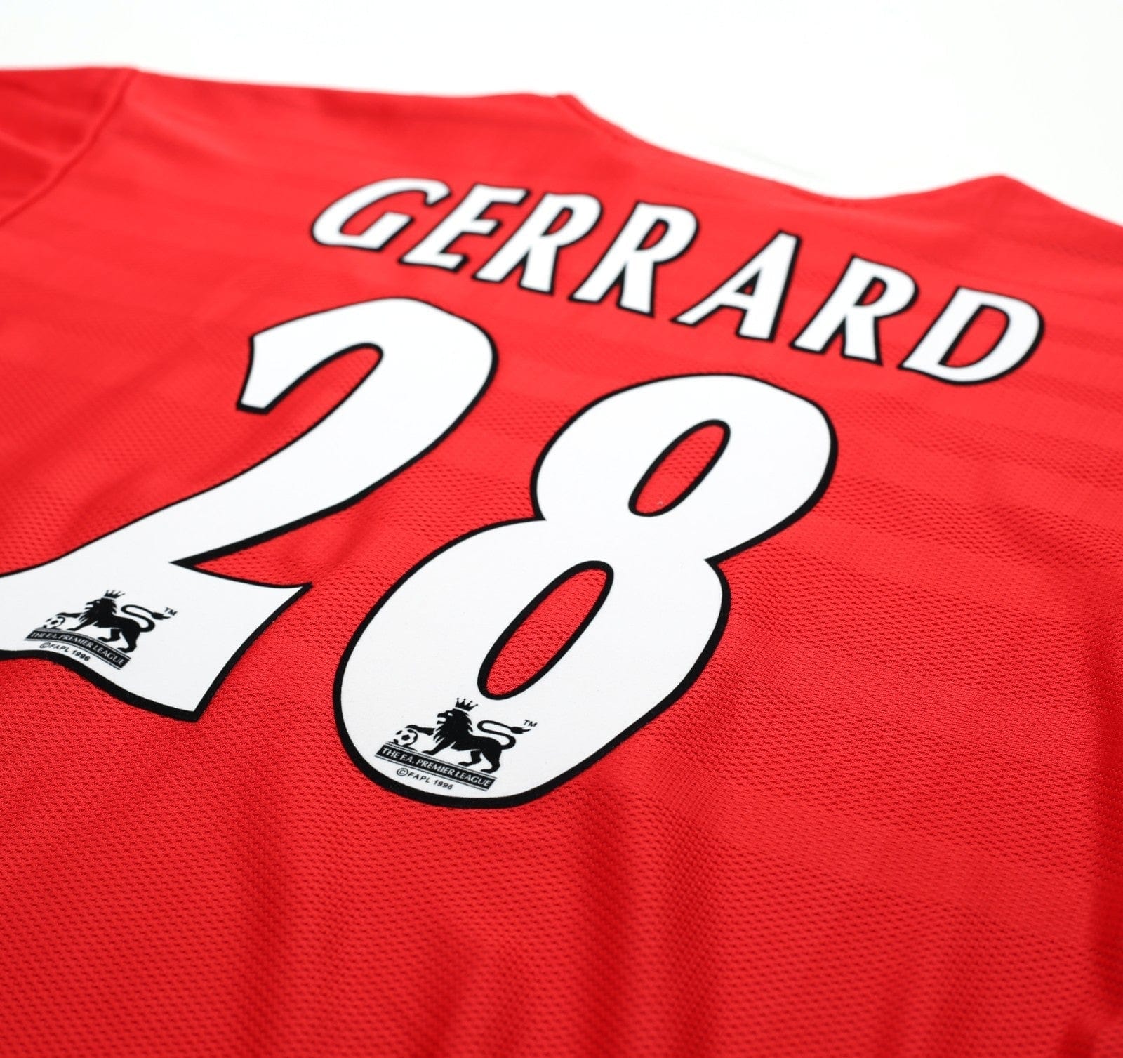 1998/00 GERRARD #28 Liverpool Vintage Reebok Home Football Shirt (L) 42/44